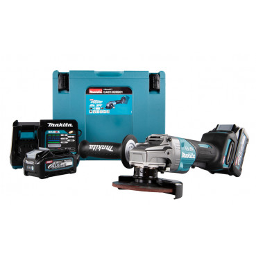 Meuleuse Makita Ø 125mm XGT 40 Volts MAX Lithium (Li-Ion) - 4 Ah - filetage M14 | GA013GM201