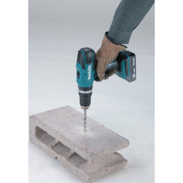 Perceuse visseuse à percussion Makita 18 Volts - sans fil Lithium (Li-Ion) 1,5 Ah Ø 13mm (coffret alu) | HP457DWEX4