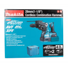 Image du produit : Perforateur burineur Makita SDS-Plus XGT 40 Volts MAX Lithium (Li-Ion) - XGT - 4 Ah - 28mm - force de frappe 2,9 joules - poids 2,58kg | HR004GM201