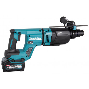 Perforateur burineur Makita SDS-Plus XGT 40 Volts MAX Lithium (Li-Ion) - 4 Ah - 3 J - force de frappe 3 joules - poids 3,1kg | HR007GM202