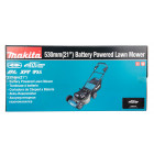 Image du produit : Tondeuse Makita CONNECTÉE 40 Volts MAX Lithium (Li-Ion) - (Produit seul) - diamètre lame 53cm - surface tonte 5100-6900m² - hauteur tonte 20 à 100mm | LM001CZ