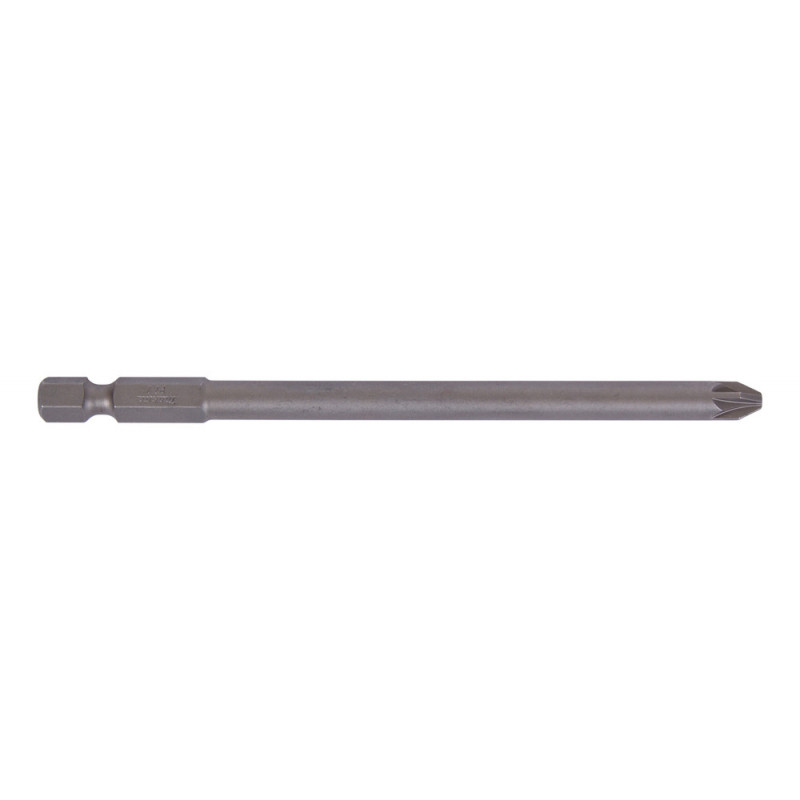 Embout de vissage long 110 à 141mm POZIDRIV - PZ2 Ø 6mm Hexa 1/4" - longueur totale 110mm - 10 pièce(s) Makita | P-13574