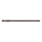 Image du produit : Embout de vissage long 110 à 141mm POZIDRIV - PZ2 Ø 6mm Hexa 1/4" - longueur totale 127mm - 10 pièce(s) Makita | P-13580