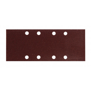 Feuille rectangulaire abrasive 93x230mm - 4 + 4 trous - longueur totale 230mm - largeur 93mm - grain 80 - 10 pièce(s) Makita | P-31859