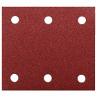 Image du produit : Feuille rectangulaire abrasive 114x102mm - 3 + 3 trous - Auto-agrippant - longueur totale 114mm - grain 80 - 10 pièce(s) Makita | P-33102