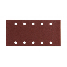 Feuille rectangulaire abrasive 115x229mm - 5 + 5 trous - Auto-agrippant - longueur totale 229mm - largeur 115mm - grain 100 - 10 pièce(s) Makita | P-33205