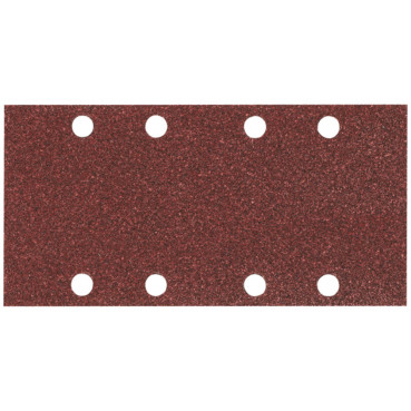 Feuille rectangulaire abrasive 93x185mm - 4 + 4 trous - Auto-agrippant - longueur totale 185mm - largeur 93mm - grain 120 - 10 pièce(s) Makita | P-35891