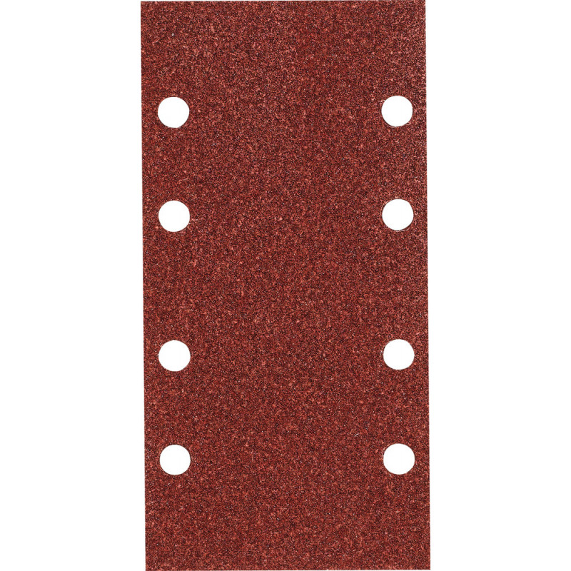 Feuille rectangulaire abrasive 93x185mm - 4 + 4 trous - Auto-agrippant - longueur totale 185mm - largeur 93mm - grain 150 - 10 pièce(s) Makita | P-35900