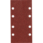 Image du produit : Feuille rectangulaire abrasive 93x185mm - 4 + 4 trous - Auto-agrippant - longueur totale 185mm - largeur 93mm - grain 150 - 10 pièce(s) Makita | P-35900