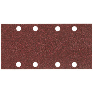 Feuille rectangulaire abrasive 93x185mm - 4 + 4 trous - Auto-agrippant - longueur totale 185mm - largeur 93mm - grain 180 - 10 pièce(s) Makita | P-35916