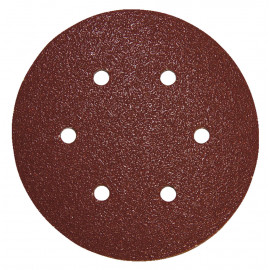 Disque abrasif Ø 150mm auto-agrippant 6 trous (bois/métal) - grain 100 - 10 pièce(s) Makita | P-37502