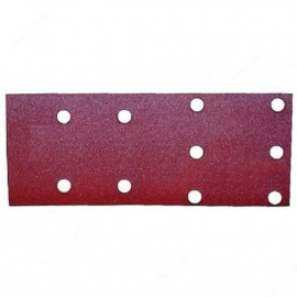 Feuille rectangulaire abrasive 100x240mm - 6 + 4 trous - longueur 240mm - largeur 100mm - grain 100 - 10 pièce(s) Makita | P-42896