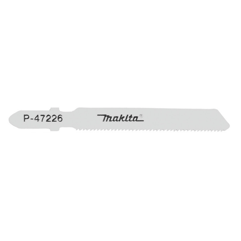 Lame Bi-Métal longue durée de vie pour métal (1,5 à 4 mm), inox (1,5 à 2 mm) - lame BiM - 5 pièce(s) - longueur totale 80mm Makita | P-47226