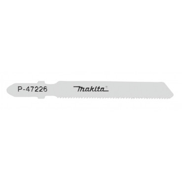 Lame Bi-Métal longue durée de vie pour métal (1,5 à 4 mm), inox (1,5 à 2 mm) - lame BiM - 5 pièce(s) - longueur totale 80mm Makita | P-47226