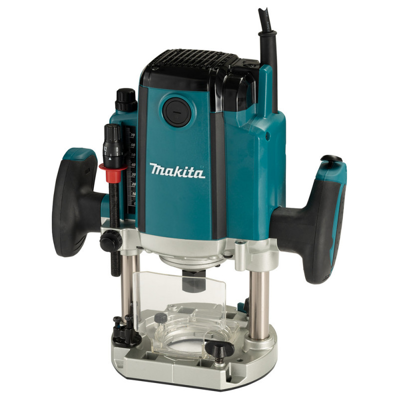 Défonceuse Makita Ø 12mm - 1 650 Watts - 1650 Watts - capacité de plongée 0 - 70mm - pince diamètre 12mm - poids 6,2kg | RP1803FXJ