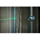 Image du produit : Laser en croix Makita sans fil 10,8 et 12 Volts CXT avec laser vert et lignes verticales et horizontales haute intensité, idéale plaquiste pour la pose de cloisons et plafonds placo | SK105GDZ