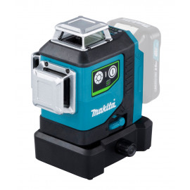 Niveau laser vert multilignes autonivelant Makita 10,8 et 12 Volts CXT - 3 lignes laser complètes à 360 degrés - 4 lignes verticales + 4 lignes horizontales - portée de 25m à 70m - IP54 | SK700GD