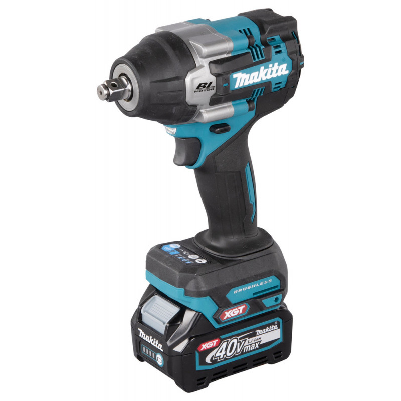 Boulonneuse à chocs Makita XGT 40 Volts MAX Lithium (Li-Ion) - XGT - 760 Nm - (Produit seul) - carré 1/2" | TW007GZ01