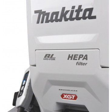 Aspirateur Makita dorsal XGT 40 Volts MAX Lithium (Li-Ion) - (Produit seul) - capacité sac poussière 1,5 - 2 litres - poids 4,1kg | VC008GZ