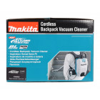 Image du produit : Aspirateur Makita dorsal XGT 40 Volts MAX Lithium (Li-Ion) - (Produit seul) - capacité sac poussière 1,5 - 2 litres - poids 4,1kg | VC008GZ