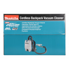 Image du produit : Aspirateur Makita dorsal XGT 40 Volts MAX Lithium (Li-Ion) - (Produit seul) - capacité sac poussière 1,5 - 2 litres - poids 4,1kg | VC008GZ