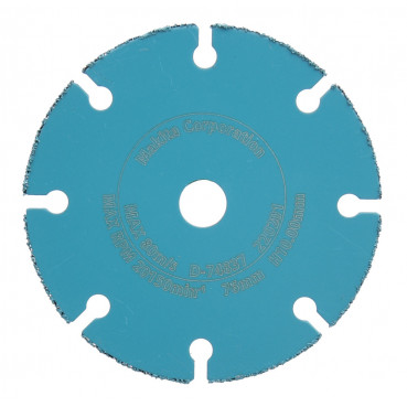 Disque diamant carbure 76mm - diamètre 76mm - alésage 10mm - épaisseur 1,7mm Makita | D-74837