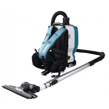 Aspirateur Makita dorsal LXT 36 Volts 2 x 18 Volts - sans fil Lithium (Li-Ion) - 110 mbar - (Produit seul) - capacité sac poussière 2 litres | DVC261ZX14