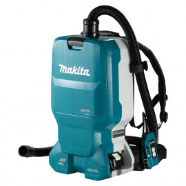 Aspirateur Makita dorsal LXT 36 Volts 2 x 18 Volts - sans fil Lithium (Li-Ion) - 110 mbar - (Produit seul) - capacité sac poussière 6 litres | DVC665Z