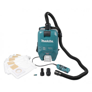 Aspirateur Makita à dos XGT 40 Volts MAX - sans fil Lithium (Li-Ion) - AWS - (Produit seul) - capacité sac poussière 2 litres | VC009GZ01