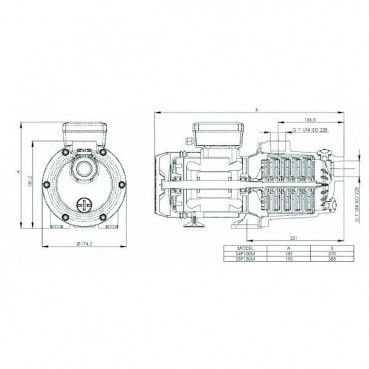 Surpresseur piscine BOOSTRITE triphasé - 1.10kW PENTAIR | ZBR47670