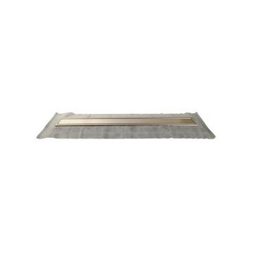 Caniveau de douche pour grille 70 mm avec grille réversible diamètre Ø 40mm - largeur 138mm - longueur 980mm Nicoll | 0205508