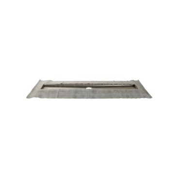 Caniveau de douche pour grille 70 mm avec grille réversible diamètre Ø 40mm - largeur 138mm - longueur 980mm Nicoll | 0205508