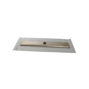 Caniveau de douche pour grille 70 mm sans grille et cadre diamètre Ø 40mm - largeur 138mm - longueur 880mm Nicoll | 0205512