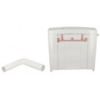 Image du produit : 9300 - Reservoir semi bas 2 volumes blanc - largeur 137mm - longueur 420mm Nicoll | 0704010