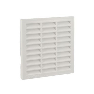 Grille de ventilation pour carrelage avec moustiquaire - hauteur 108mm - largeur 108mm couleur Blanc Nicoll | 1118