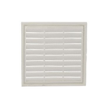 Grille de ventilation pour carrelage avec moustiquaire - hauteur 108mm - largeur 108mm couleur Blanc Nicoll | 1118