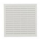 Image du produit : Grille de ventilation pour carrelage avec moustiquaire - hauteur 150mm - longueur 150mm couleur Blanc Nicoll | 116