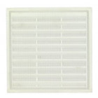 Image du produit : Grille de ventilation pour carrelage avec moustiquaire - hauteur 108mm - longueur 108mm couleur Blanc Nicoll | 118