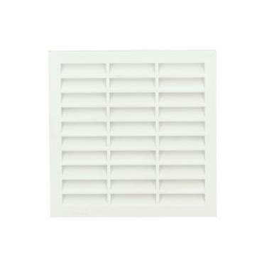 Grille de ventilation pour carrelage avec moustiquaire - hauteur 108mm - longueur 108mm couleur Blanc Nicoll | 118