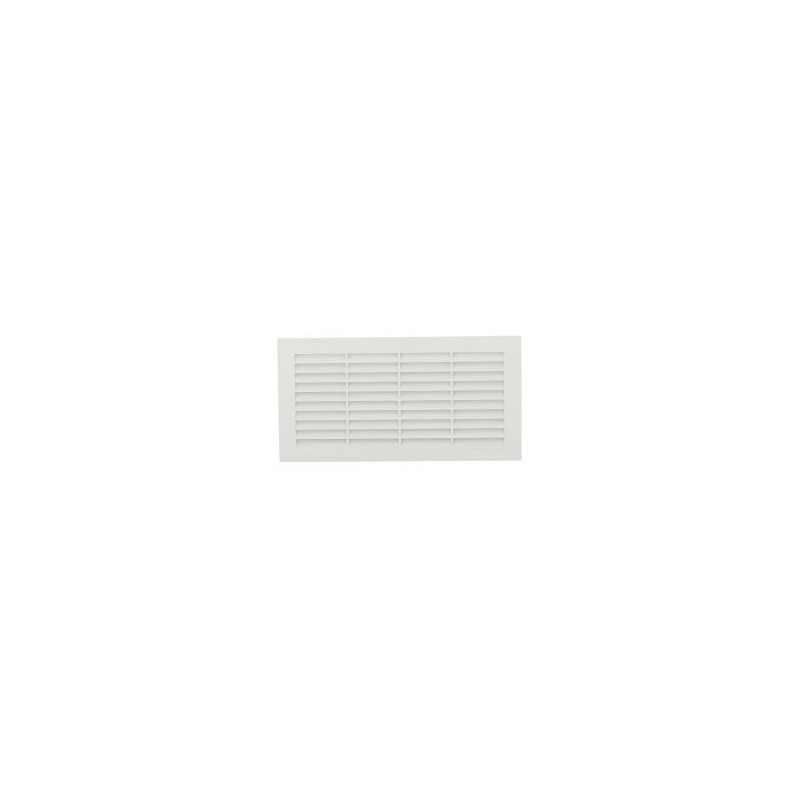 Grille de ventilation pour carrelage avec moustiquaire - hauteur 118mm - longueur 228mm couleur Blanc Nicoll | 1218