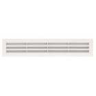 Image du produit : Grille de ventilation à visser ou à coller classique rectangulaire - hauteur 60mm - largeur 305mm couleur Blanc Nicoll | 1B512D