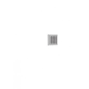 Grille de ventilation à sceller démontable et à fermeture carrée - hauteur 223mm - largeur 223mm couleur Blanc Nicoll | 1D214