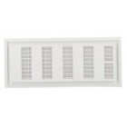 Image du produit : Grille de ventilation à sceller démontable et à fermeture rectangulaire - avec moustiquaire - hauteur 152mm - largeur 358mm couleur Blanc Nicoll | 1F211