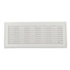 Image du produit : Grille de ventilation à sceller démontable et à fermeture rectangulaire - avec moustiquaire - hauteur 152mm - largeur 358mm couleur Blanc Nicoll | 1F211