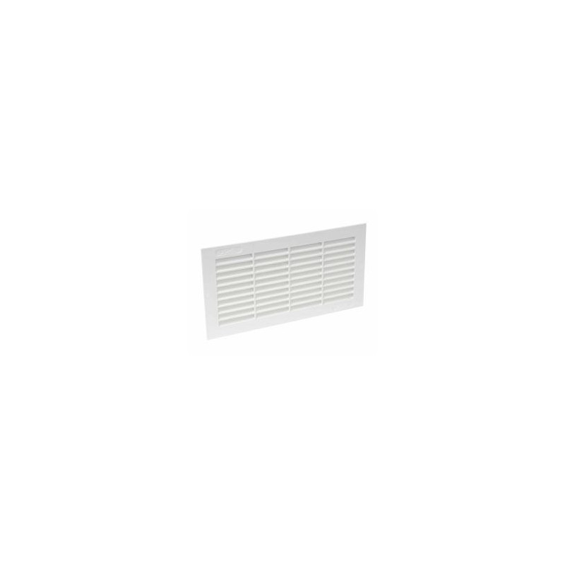 Grille de ventilation pour carrelage avec moustiquaire - hauteur 118mm - longueur 228mm couleur Blanc Nicoll | 218