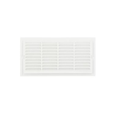 Grille de ventilation pour carrelage avec moustiquaire - hauteur 118mm - longueur 228mm couleur Blanc Nicoll | 218