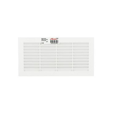 Grille de ventilation pour carrelage avec moustiquaire - hauteur 118mm - longueur 228mm couleur Blanc Nicoll | 218