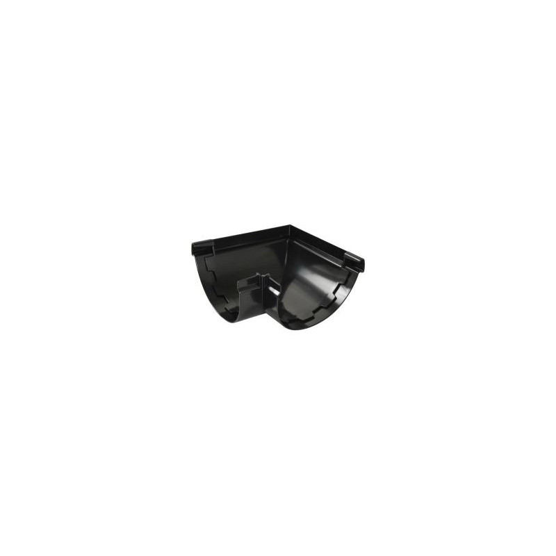 Angle extérieur de gouttière à coller - LG29 couleur Noir Nicoll | AEC29N