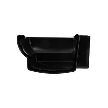 Angle extérieur de gouttière à coller - LG38 couleur Noir Nicoll | AEC38N