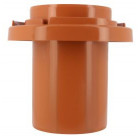 Image du produit : Adaptateur tuile à douille Atemax diamètre Ø 125mm x 120mm couleur Rouge Terracotta Nicoll | ATD12T